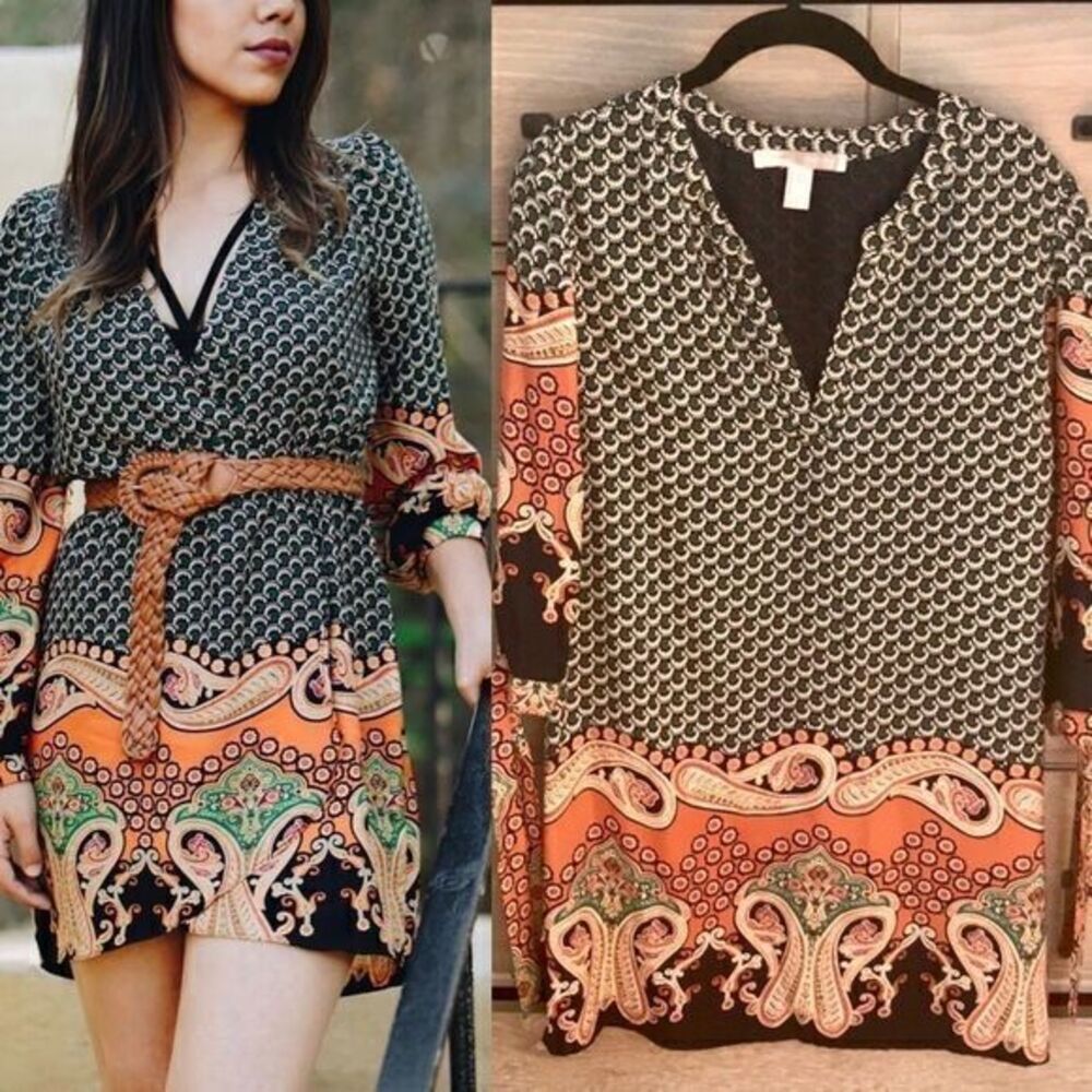 Forever21 paisley floral mini length tunic dress
